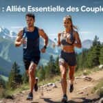 Couple sportif s'hydratant avec de l'eau pure après entraînement