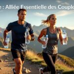Gourde d'eau pure filtrée pour sportifs actifs en couple