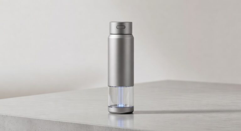 Bouteille hydrogène portable avec technologie PEM et recharge USB pour eau hydrogénée maison bureau