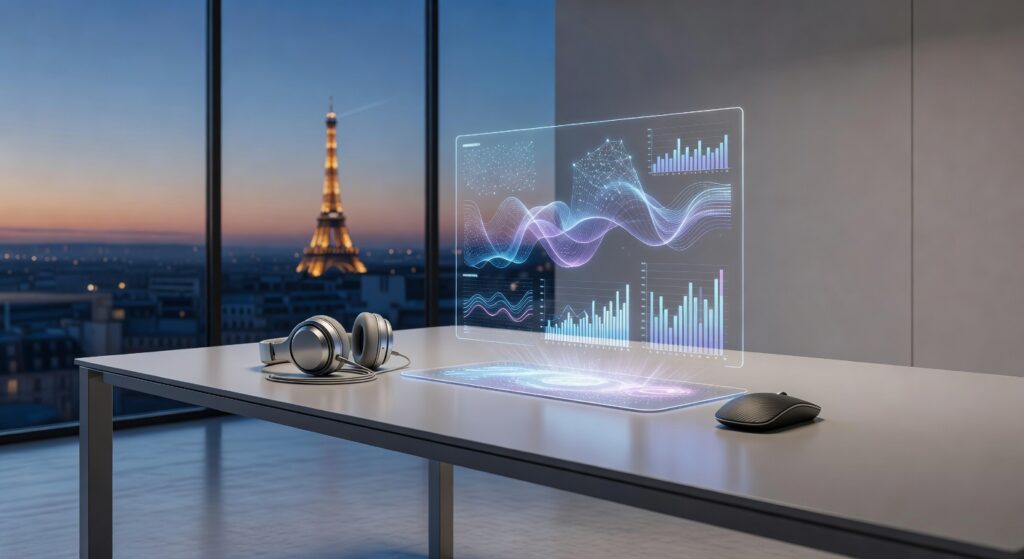 Infographie des stratégies marketing digital en France 2026 avec graphiques et tendances